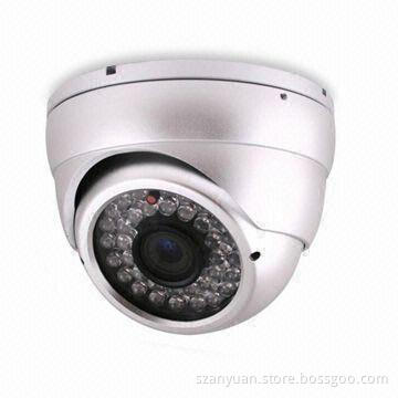 IR Dome Camera with -10 to 50 degree Celsius Operating Temperature and 50m IR Viewing Distance
